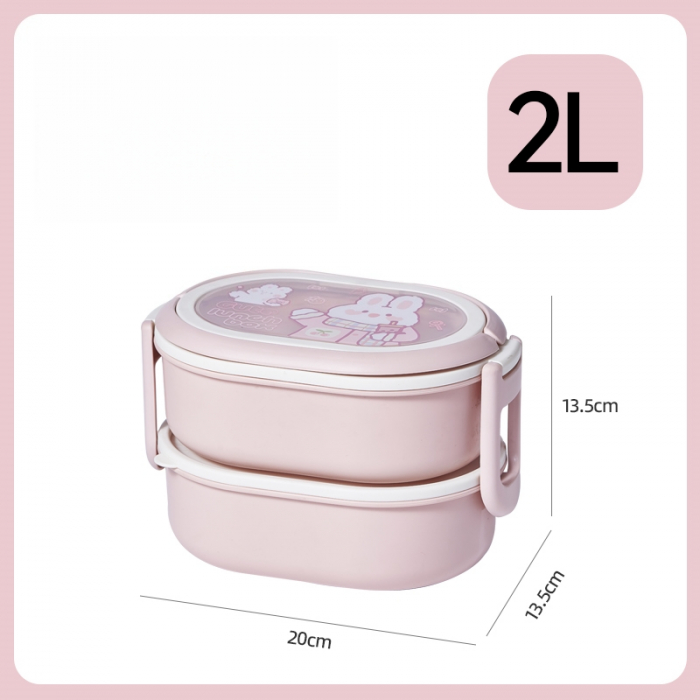 Cutie alimentara pentru pranz 2000 ml SHYE-6447roz [2]