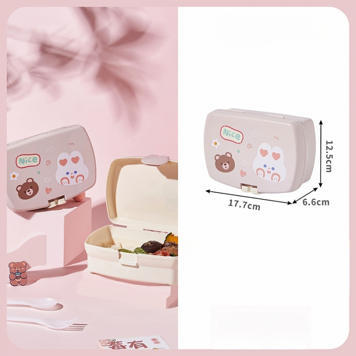Cutie alimentara pentru pranz 650 ml SHYE-6807roz [2]