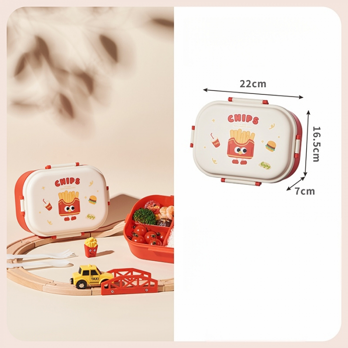 Cutie alimentara pentru pranz 1200 ml SHYE-6885rosu [2]