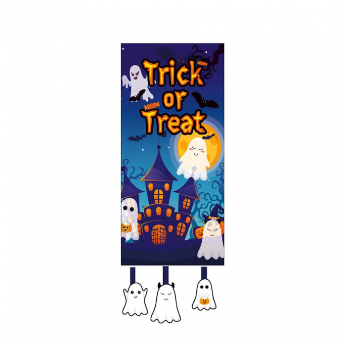 Decoratiune usa/perete pentru Halloween ' Trick or Treat ' 40 x 110 cm 6220-23 [1]