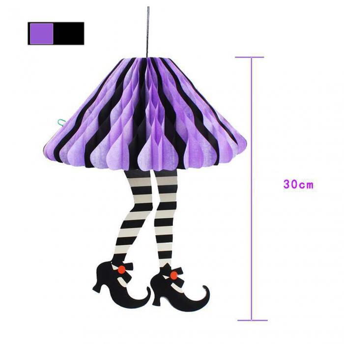 Decoratiune Eventy pentru Halloween picioare vrajitoare set 3 buc B1-1118-7/8/9 [8]