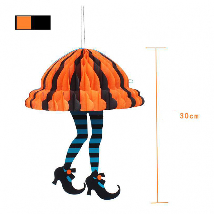 Decoratiune Eventy pentru Halloween picioare vrajitoare set 3 buc B1-1118-7/8/9 [6]