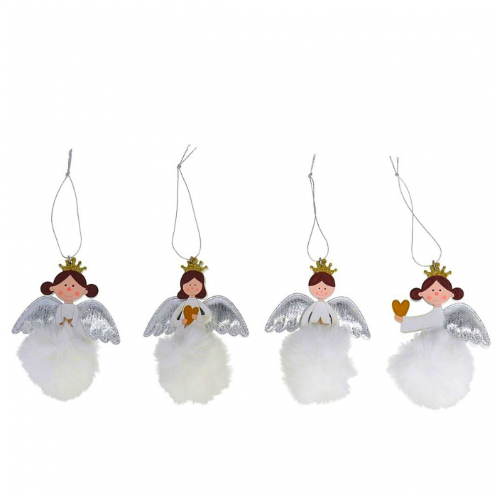 Decoratiune pentru Craciun cu agatatoare 001739alb [1]