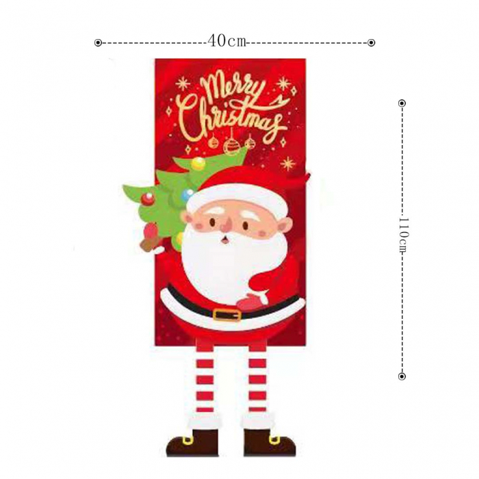 Decoratiune usa/perete pentru Craciun ' Merry Christmas ' 40 x 110 cm 6220-16 [2]