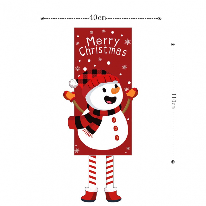 Decoratiune usa/perete pentru Craciun ' Merry Christmas ' 40 x 110 cm 6220-18 [2]