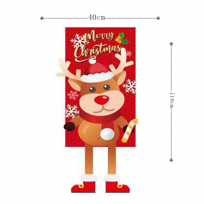 Decoratiune usa/perete pentru Craciun ' Merry Christmas ' 40 x 110 cm 6220-15 [2]