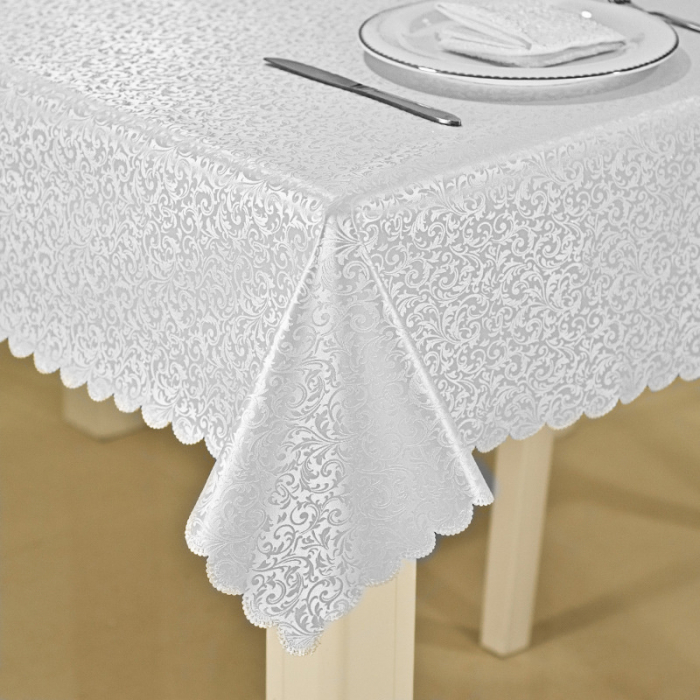 Fata de masa Jacquard alb FM-001 [3]
