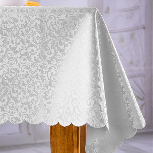 Fata de masa Jacquard alb FM-001 [4]