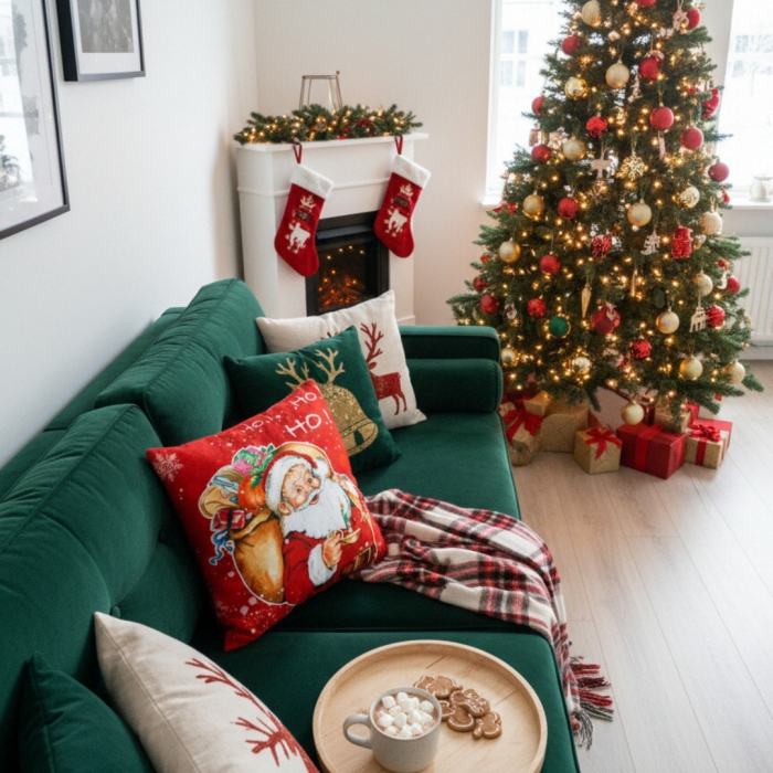 Fata de perna, model Craciun 45 x 45 cm 6220-2504 [4]