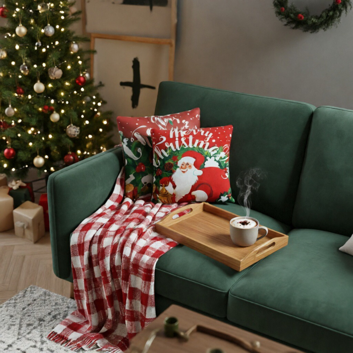 Fata de perna, model Craciun 45 x 45 cm 6220-2510 [3]