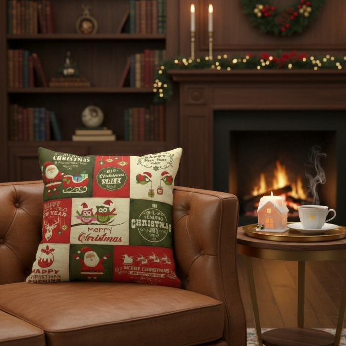 Fata de perna, model Craciun 45 x 45 cm 6220-26 [4]