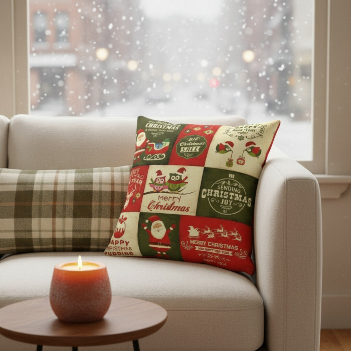 Fata de perna, model Craciun 45 x 45 cm 6220-26 [6]