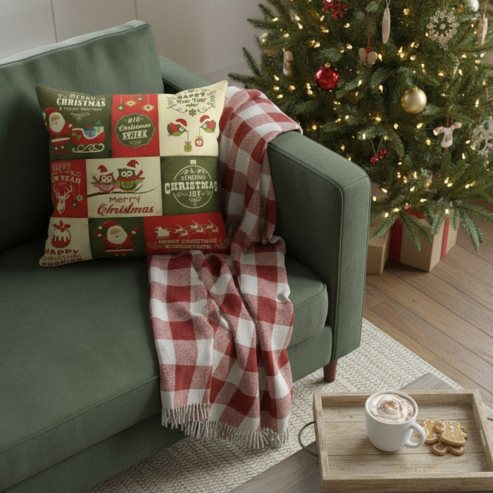 Fata de perna, model Craciun 45 x 45 cm 6220-26 [8]