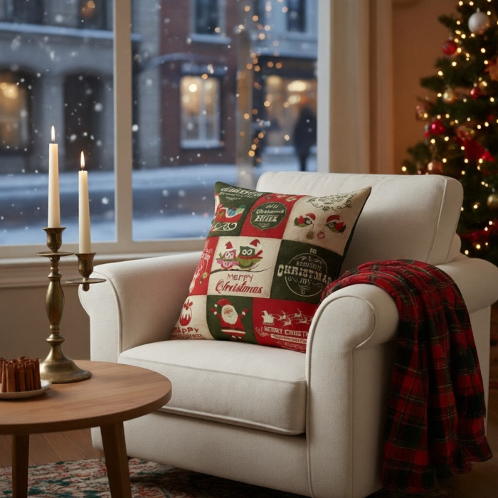 Fata de perna, model Craciun 45 x 45 cm 6220-26 [9]