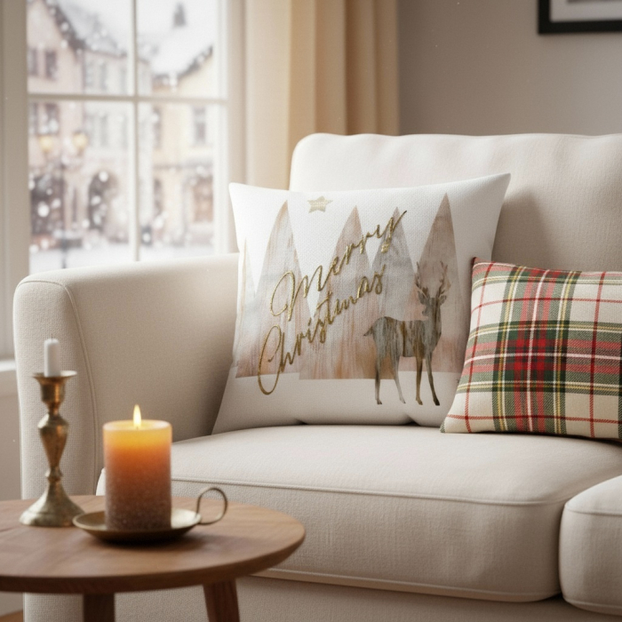 Fata de perna, model Craciun 45 x 45 cm 6220-29 [2]