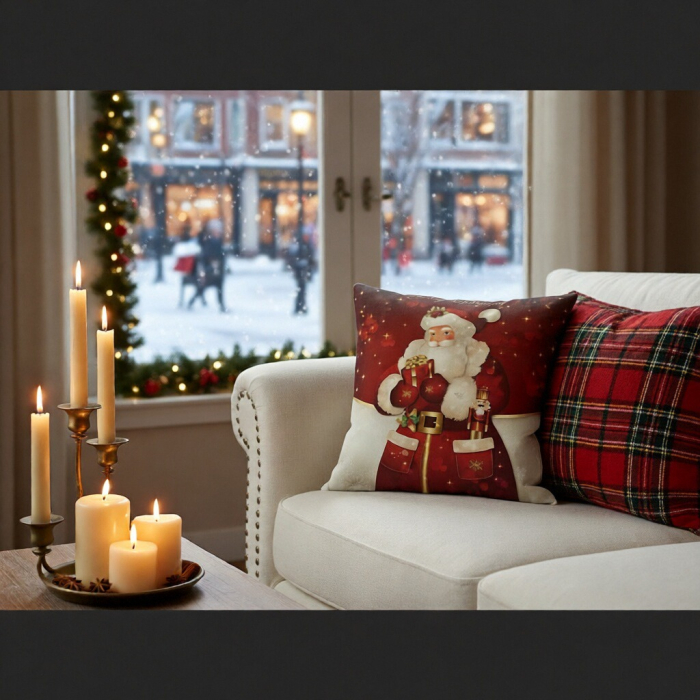 Fata de perna, model Craciun 45 x 45 cm 6220-30 [12]