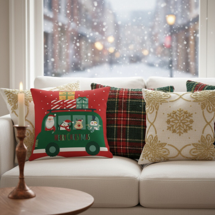 Fata de perna, model Craciun 45 x 45 cm 6220-33 [4]