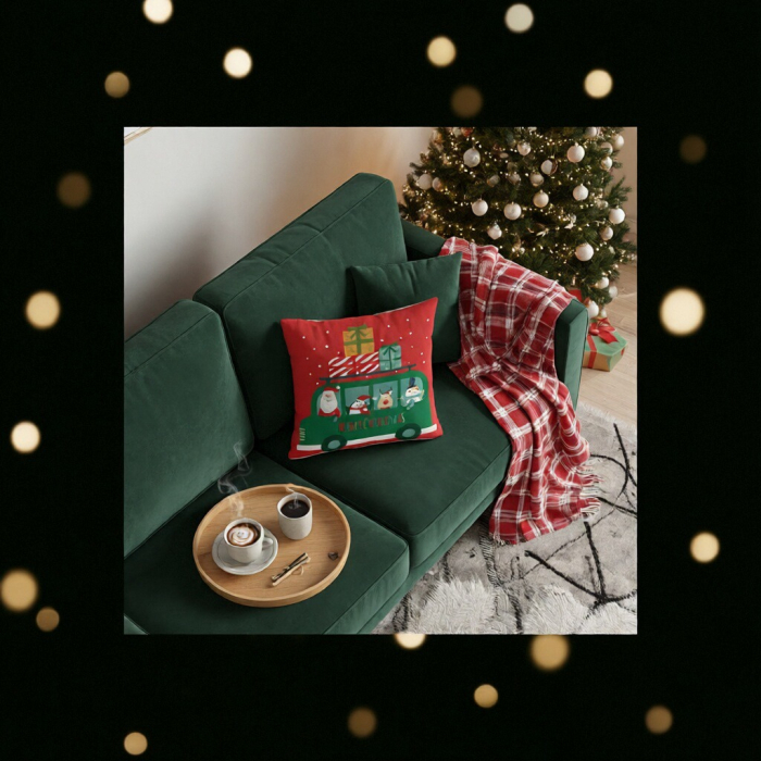 Fata de perna, model Craciun 45 x 45 cm 6220-33 [12]