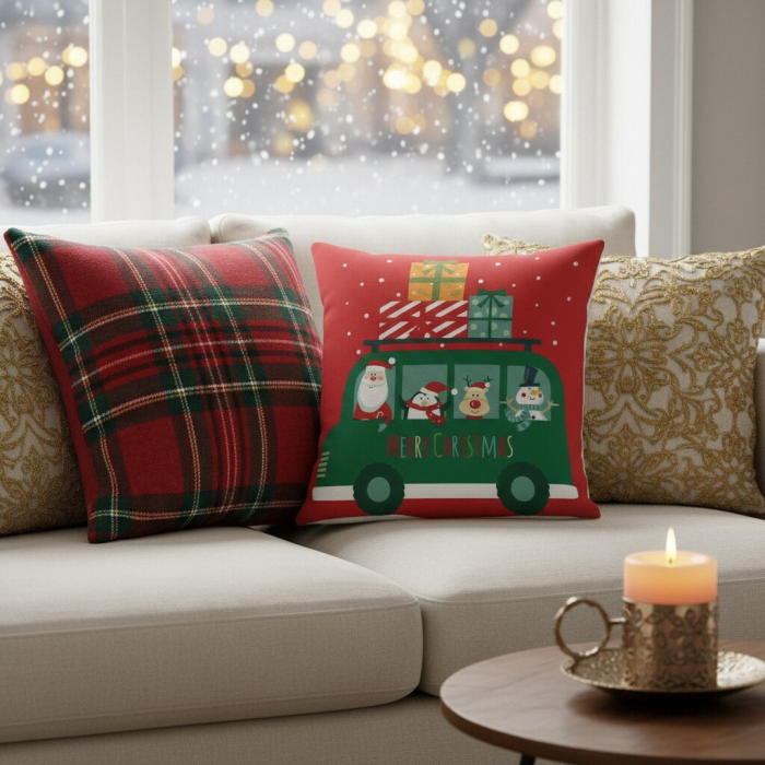 Fata de perna, model Craciun 45 x 45 cm 6220-33 [6]