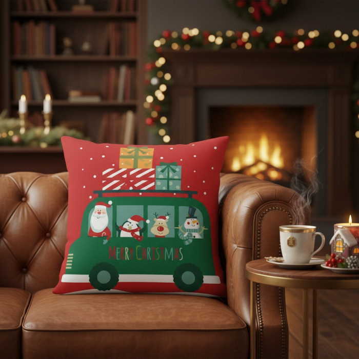 Fata de perna, model Craciun 45 x 45 cm 6220-33 [1]