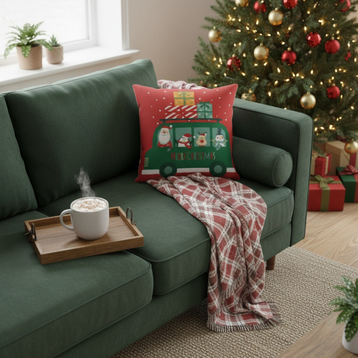 Fata de perna, model Craciun 45 x 45 cm 6220-33 [9]