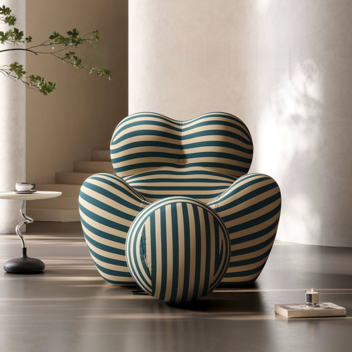 Fotoliu premium cu forma curbata si interior din spuma S0F006verde [5]