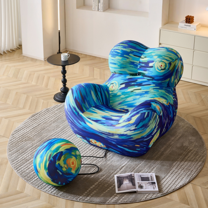 Fotoliu premium cu forma curbata si interior din spuma S0F006multicolor [4]