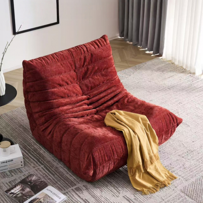 Fotoliu premium tip puf si interior din spuma cu memorie S0F007visiniu [3]