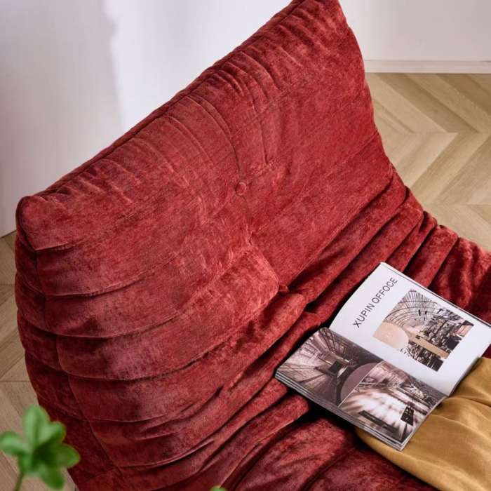 Fotoliu premium tip puf si interior din spuma cu memorie S0F007visiniu [4]