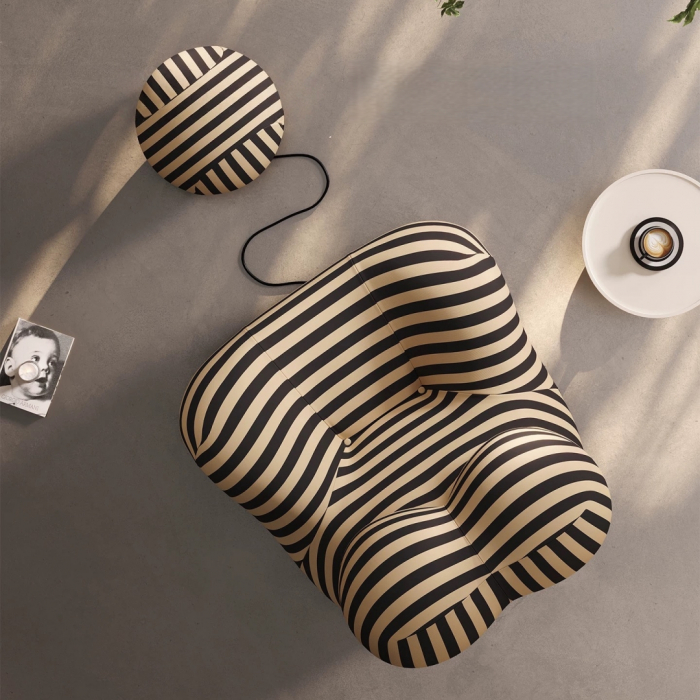 Fotoliu premium cu forma curbata si interior din spuma S0F006maro [3]
