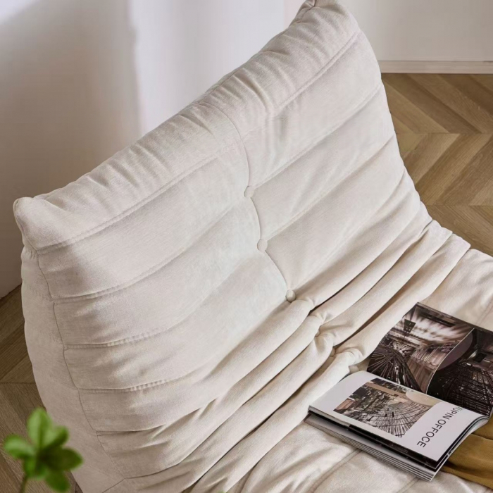 Fotoliu premium tip puf si interior din spuma cu memorie S0F007alb [2]
