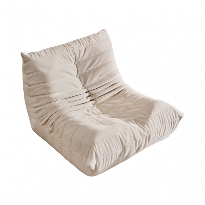 Fotoliu premium tip puf si interior din spuma cu memorie S0F007alb [1]