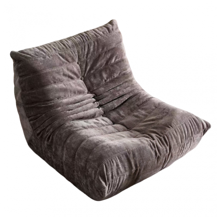 Fotoliu premium tip puf si interior din spuma cu memorie S0F007mov/gri [2]