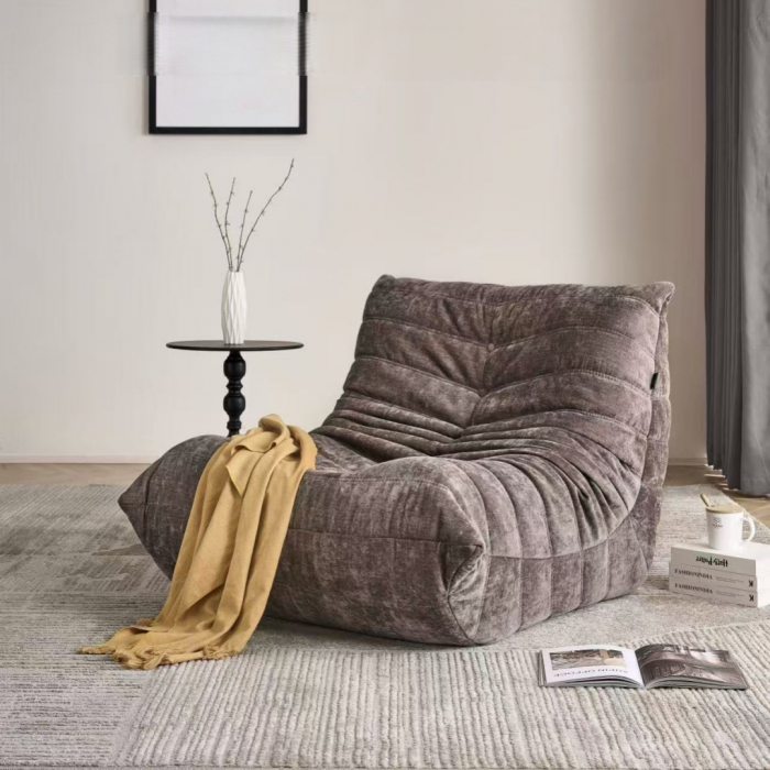 Fotoliu premium tip puf si interior din spuma cu memorie S0F007mov/gri [3]