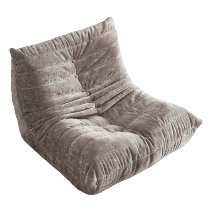 Fotoliu premium tip puf si interior din spuma cu memorie S0F007maro deschis [4]