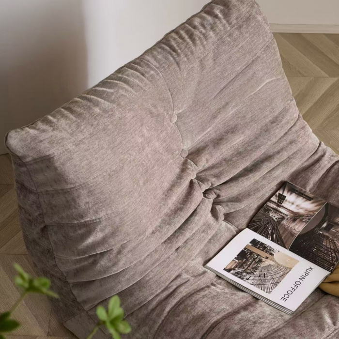 Fotoliu premium tip puf si interior din spuma cu memorie S0F007maro deschis [3]