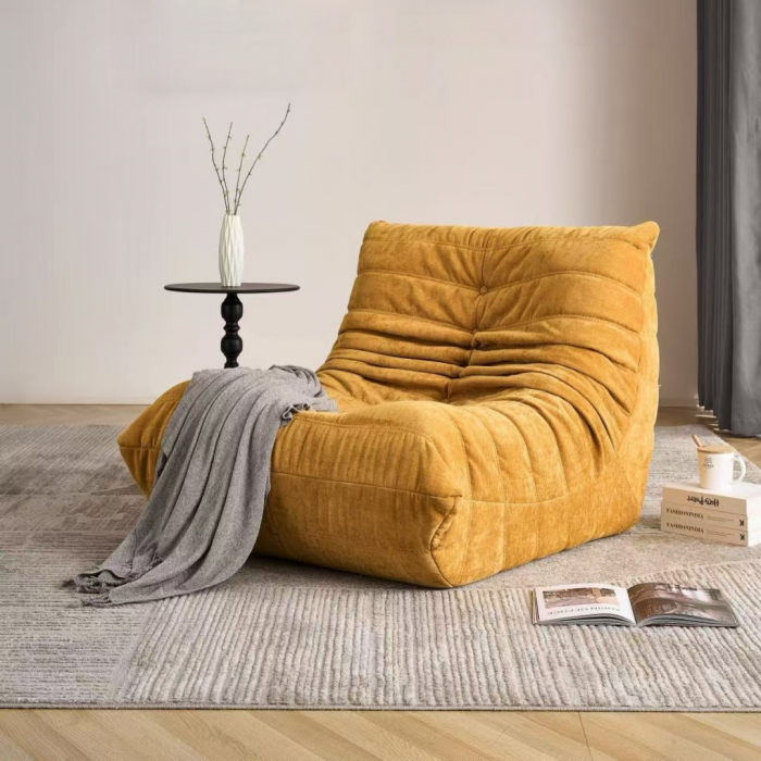 Fotoliu premium tip puf si interior din spuma cu memorie S0F007galben [2]