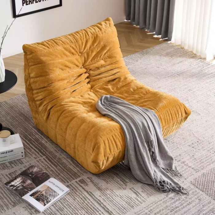 Fotoliu premium tip puf si interior din spuma cu memorie S0F007galben [3]