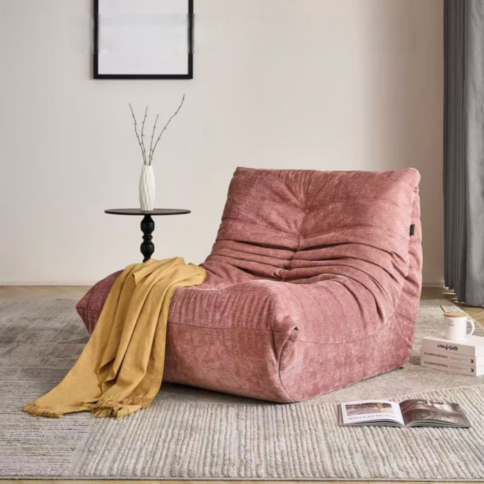 Fotoliu premium tip puf si interior din spuma cu memorie S0F007roz [2]