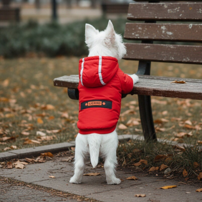 Geaca cu gluga MDL-2417rosu [3]