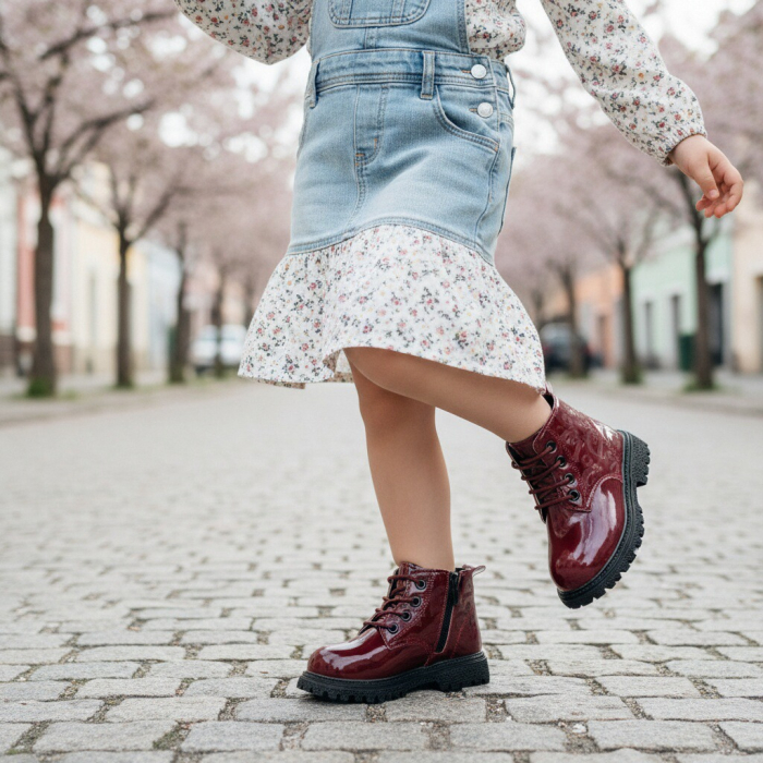 Ghete cu aspect lacuit XA-126visiniu [4]