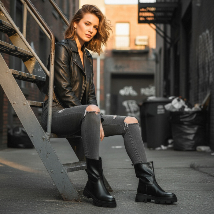 Ghete imblanite CA-82negru [5]