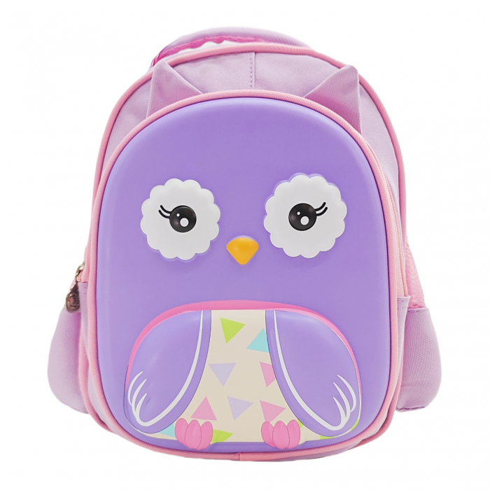 Ghiozdan 3D pentru gradinita sau scoala, model Bufnita haioasa ZY-562mov [1]