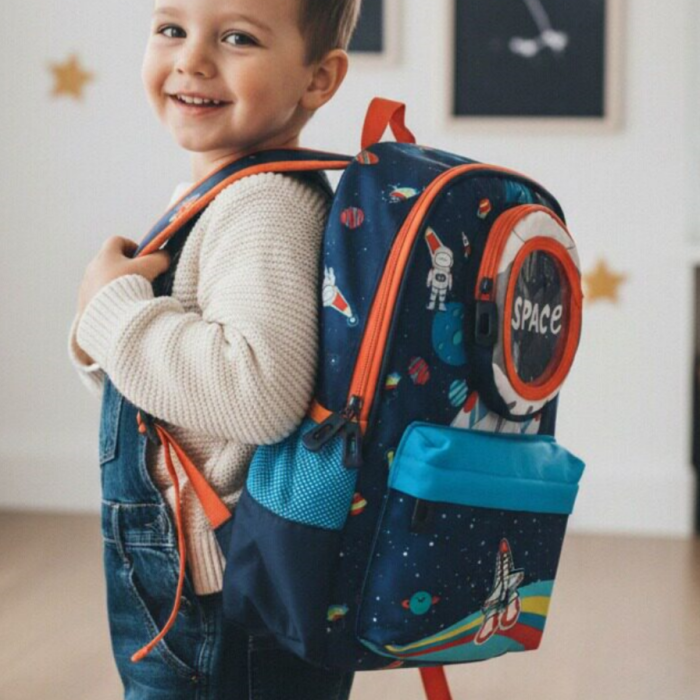 Ghiozdan pentru scoala, model Astronaut ZY-25123bleumarin [2]