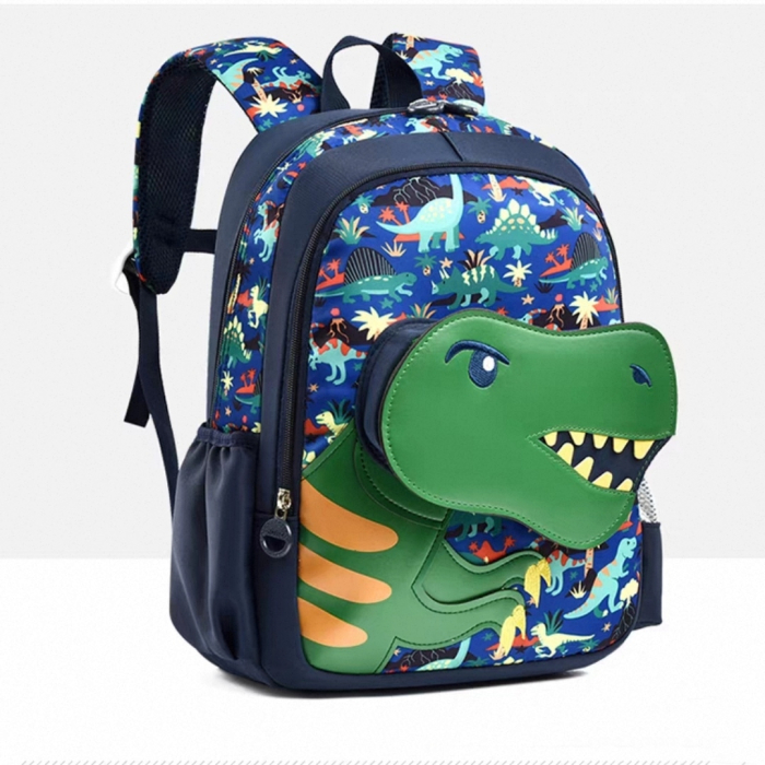 Ghiozdan pentru gradinita sau scoala, model Dinozaur ZY-2545-1bleumarin/dino [5]