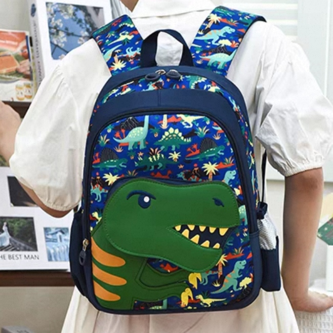 Ghiozdan pentru gradinita sau scoala, model Dinozaur ZY-2545-1bleumarin/dino [2]