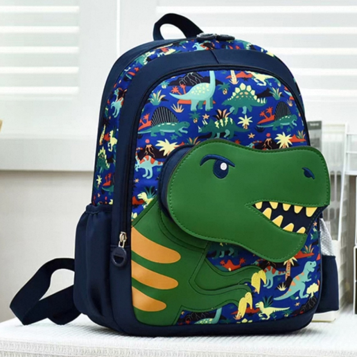 Ghiozdan pentru gradinita sau scoala, model Dinozaur ZY-2545-1bleumarin/dino [9]