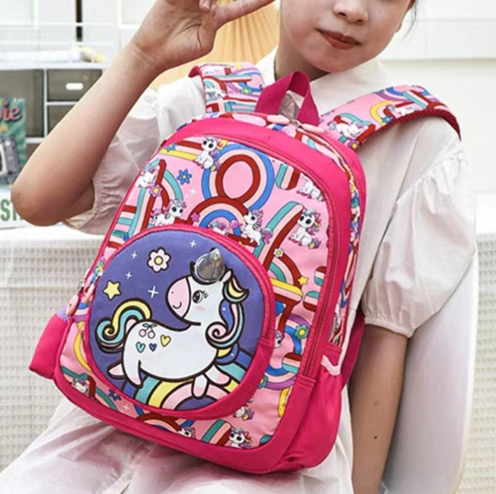 Ghiozdan pentru gradinita sau scoala, model Unicorn ZY-2545-1fucsia [4]