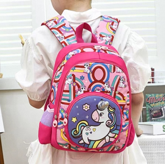 Ghiozdan pentru gradinita sau scoala, model Unicorn ZY-2545-1fucsia [2]