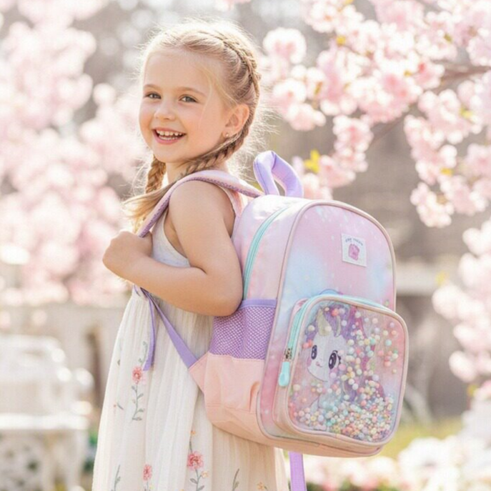 Ghiozdan pentru gradinita sau scoala ZY-25122roz [4]